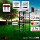 Уличный спортивно-игровой комплекс Sv Sport У3443К (Турник/Брусья/Стойка под штангу/Скамья/Качели-гнездо/Подвесы 1пара/Щит баскет/Кронштейн/Канат/Кольца/Лестница/Сетка)