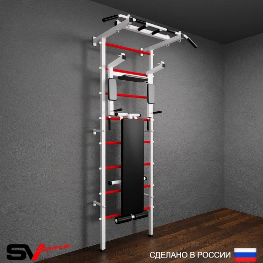 Шведская стенка Sv Pro 804 (Турник Pro/Брусья/стойка/Скамья)