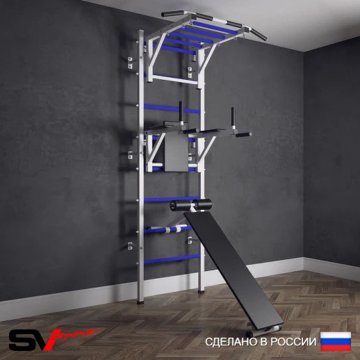 Шведская стенка Sv Sport 524 (Турник рукоход/Брусья/Скамья)