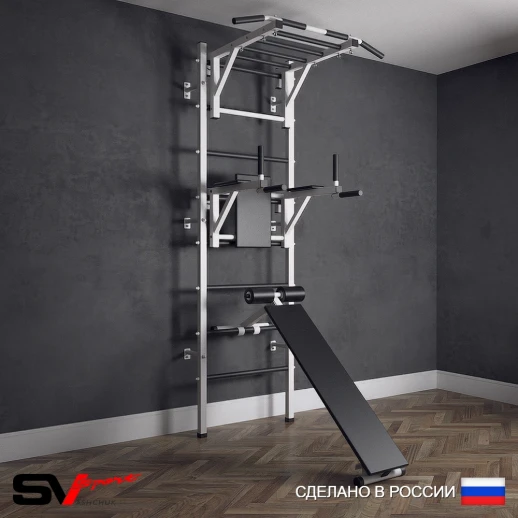 Шведская стенка Sv Sport 524 (Турник рукоход/Брусья/Скамья)