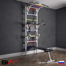 Шведская стенка Sv Sport 526 (Турник рукоход/Брусья/Стойка/Скамья)