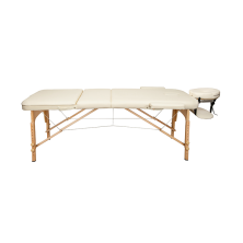 Массажный стол Atlas Sport 70 см складной 3-с деревянный (бежевый)