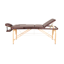 Массажный стол Atlas Sport 70 см складной 3-с деревянный (коричневый)