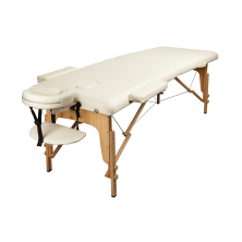 Массажный стол Atlas Sport складной 2-с 60 см деревянный + сумка в подарок (бежевый)