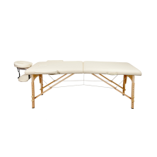 Массажный стол Atlas Sport складной 2-с 60 см деревянный + сумка в подарок (бежевый)