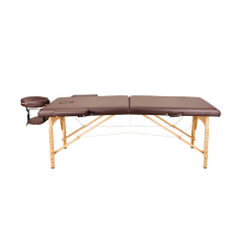 Массажный стол Atlas Sport складной 2-с 60 см деревянный + сумка в подарок (коричневый)