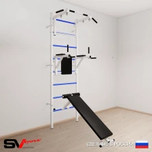 Шведская стенка Sv Sport усиленная 605 (Турник стандарт/Брусья/Скамья)