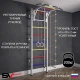 Шведская стенка Sv Sport усиленная 621 (Турник рукоход/Канат/Кольца/Лестница)
