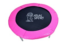 Батут Atlas Sport PINK 140 см (4.5ft) на эластичных ремнях