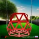 Качели уличные пластиковые со спинкой