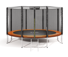 Батут Atlas Sport 404 см (13ft) PRO (усиленные опоры) ORANGE