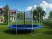 Батут Atlas Sport 374 см (12ft) с внутренней сеткой и лестницей BLUE